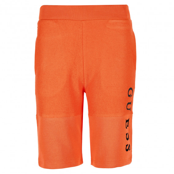 Памучни къси панталони, оранжеви Guess 224349 