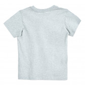 Памучна тениска с декоративен джоб, сива Benetton 224517 4