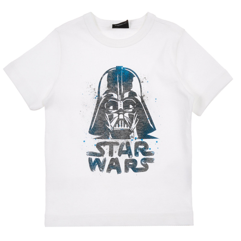 Памучна тениска Star wars, бяла  225083