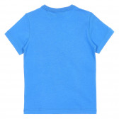 Памучна тениска с щампа на PJ Masks за бебе, синя Benetton 225463 4