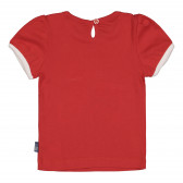Памучна тениска за бебе за момиче червено Original Marines 225979 3