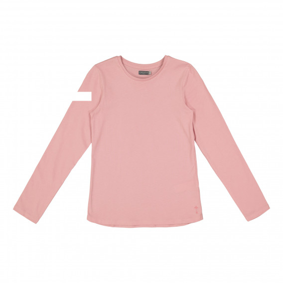 Блуза с дълъг ръкав за момиче розова Canada House 226038 