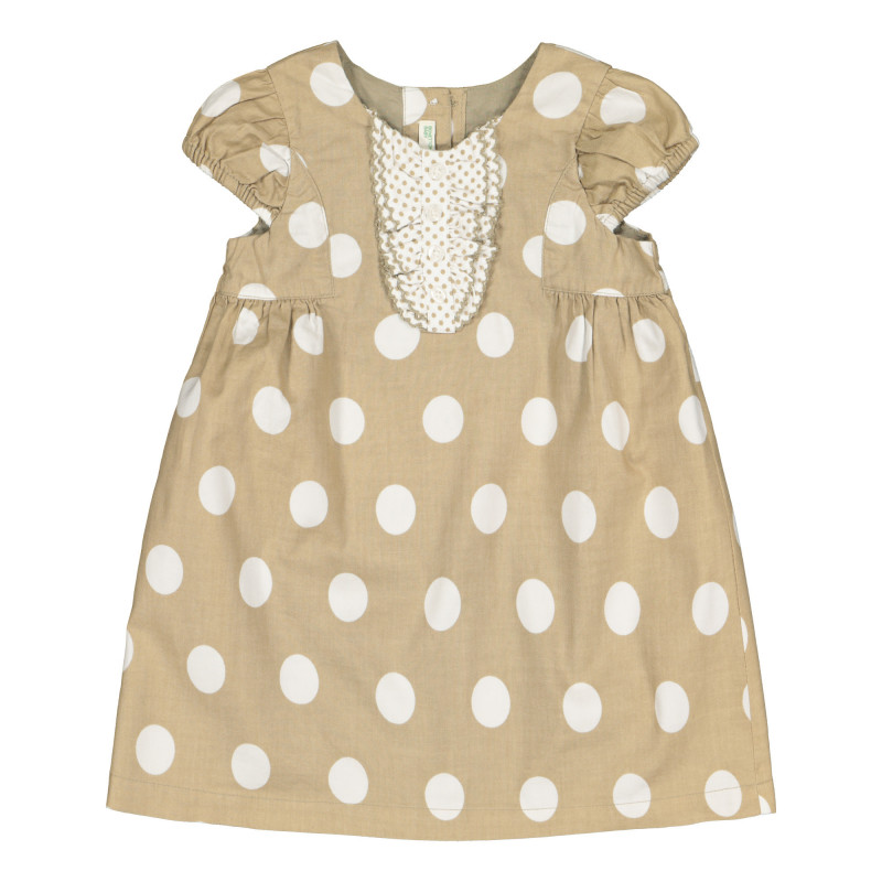 Памучна рокля с фигурален принт за бебе, многоцветна   226222