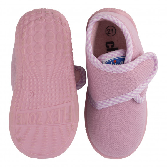 Пантофи за бебе за момиче, розови Chicco 226490 3