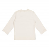 Памучна блуза за момче бяла Benetton 226529 3