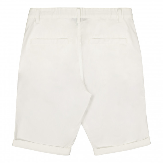 Памучен панталон бял за момиче Benetton 226570 3