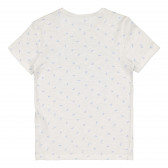 Памучна блуза за момче бяла Benetton 226579 3