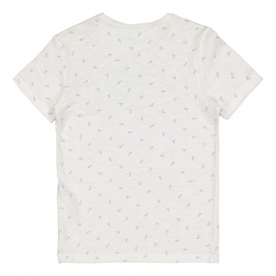 Памучна блуза за момче бяла Benetton 226579 3