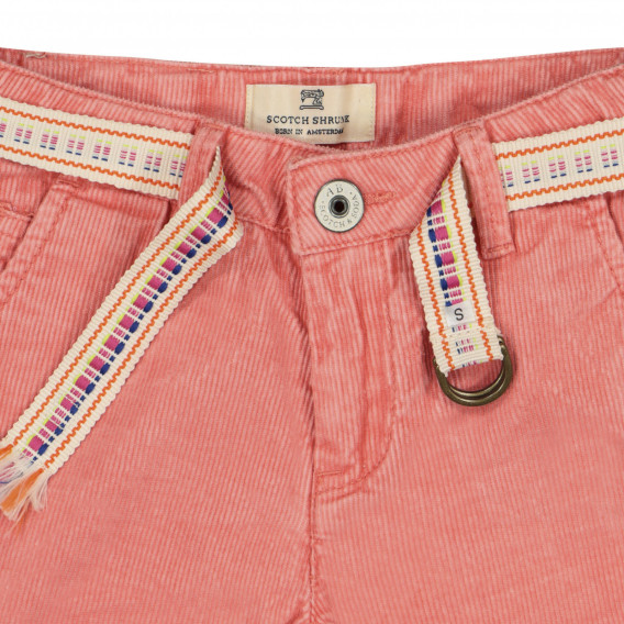 Памучни къси панталони за момиче бежови Scotch Shrunk 226680 2