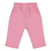 Панталон за бебе за момиче розов Benetton 226720 3