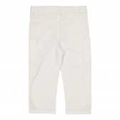 Памучен панталон за момче бял Tape a l'oeil 226762 3