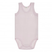 Комплект два броя памучни бодита за бебе, розово и лилаво Benetton 226880 2