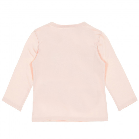 Блуза с дълъг ръкав и графичен принт, розова Benetton 226923 4