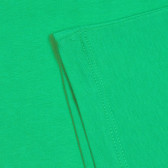 Памучен потник с логото на бранда, зелен Benetton 227374 3