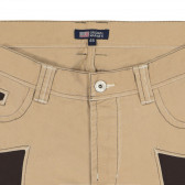 Памучен панталон за момче бежов Original Marines 227609 2