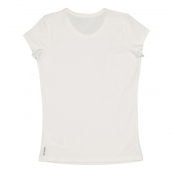 Тениска с графичен принт за момиче бяла Armani 227677 3