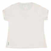 Тениска с фигурален принт за момиче бяла Armani 227692 3