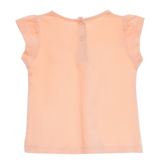 Памучна блуза за бебе за момиче коралова Tape a l'oeil 227796 4