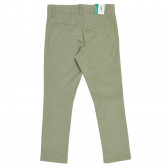 Памучен панталон, зелен Benetton 228076 4