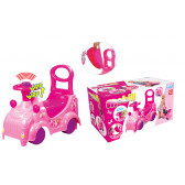 Буталка количка със седалка и кормило в розов цвят Mochtoys 2281 
