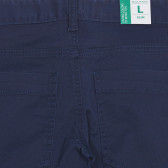 Памучен дънков панталон, тъмно син Benetton 228111 3