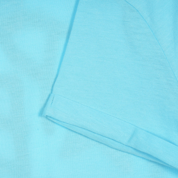 Тениска с апликация, светло синя Benetton 228768 4