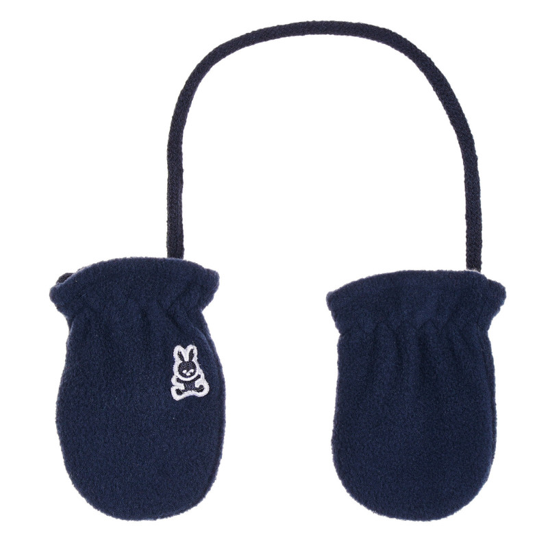 Ръкавици с бродерия за бебе, тъмно сини  228866