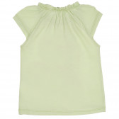 Памучна тениска с графичен принт за бебе, зелена Benetton 228895 4