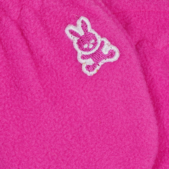 Ръкавици с бродерия за бебе, розови Benetton 228925 2