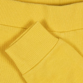 Памучен спортен панталон за бебе, жълт Benetton 228953 2