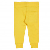 Памучен спортен панталон за бебе, жълт Benetton 228955 4