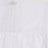 Памучна блуза с къс ръкав и флорални мотиви, бяла Benetton 229014 2