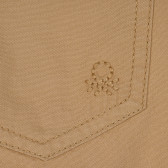 Памучен къс панталон с логото на бранда, беж Benetton 229035 3
