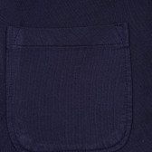 Памучно сако с качулка, тъмно синьо Sisley 229071 3