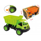 Камион с ремарке, зелен, Building machines Mochtoys 2293 