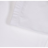 Памучен къс клин с бродирано лого на бранда, бял Benetton 229336 3