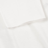 Блуза с дълъг ръкав и графичен принт, бяла Benetton 229359 3