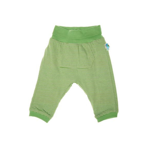Панталон за бебе - унисекс в зелен цвят на райе Boboli 22968 