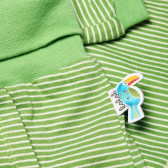 Панталон за бебе - унисекс в зелен цвят на райе Boboli 22970 3