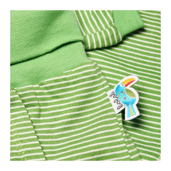 Панталон за бебе - унисекс в зелен цвят на райе Boboli 22970 3