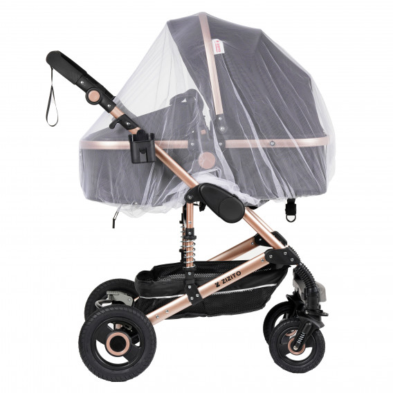 Комбинирана детска количка FONTANA 3 в 1 с швейцарска конструкция и дизайн, черна ZIZITO 229882 7