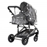 Комбинирана детска количка FONTANA 3 в 1 с швейцарска конструкция и дизайн, сива ZIZITO 229903 4