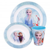 Полипропиленов комплект за хранене от 3 бр., с картинка, Замръзналото кралство Frozen 230411 