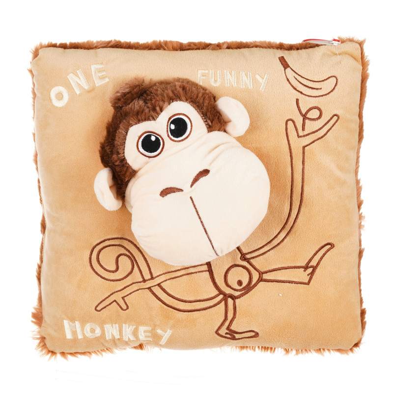 Възглавничка марионетка - маймунка, 38 х 38 см  230776