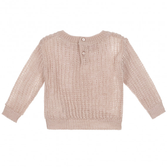 Плетен пуловер с дълъг ръкав за момиче Chicco 230819 4