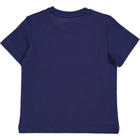 Памучна тениска с логото на бранда за бебе, тъмно синя Rifle 230933 2