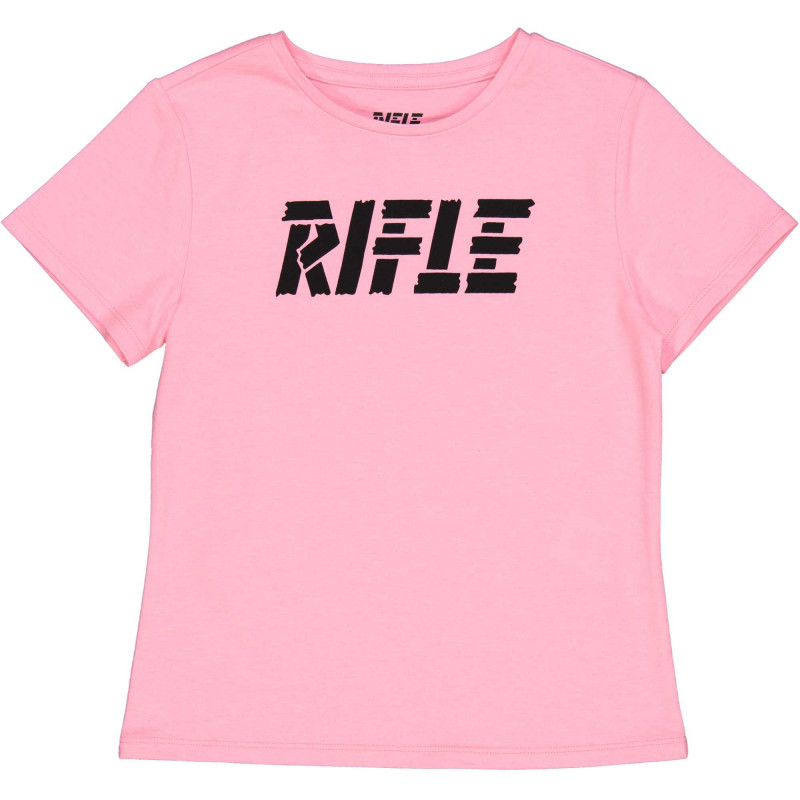 Памучна тениска с логото на бранда, светло розова  230952