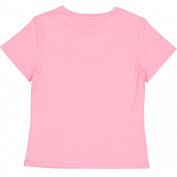 Памучна тениска с логото на бранда, светло розова Rifle 230953 2