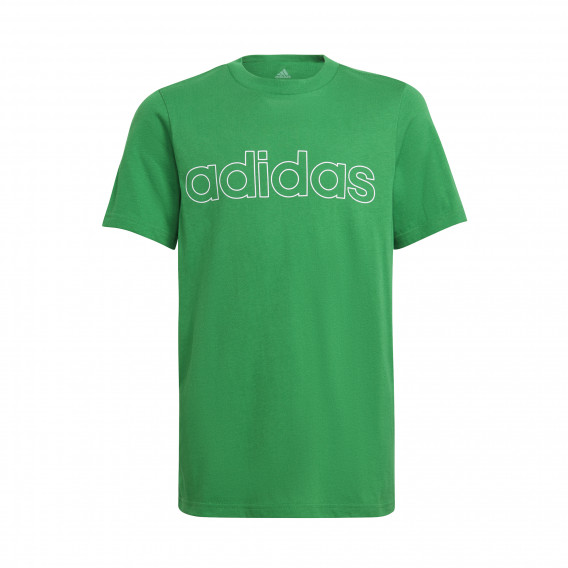 Памучна тениска Essentials Lоgo, зелена Adidas 231034 