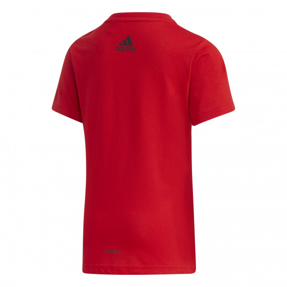 Тениска с логото на бранда, червена Adidas 231134 2